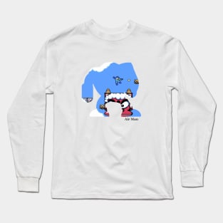 Air Man Silhouette - Mega Man 2 Long Sleeve T-Shirt